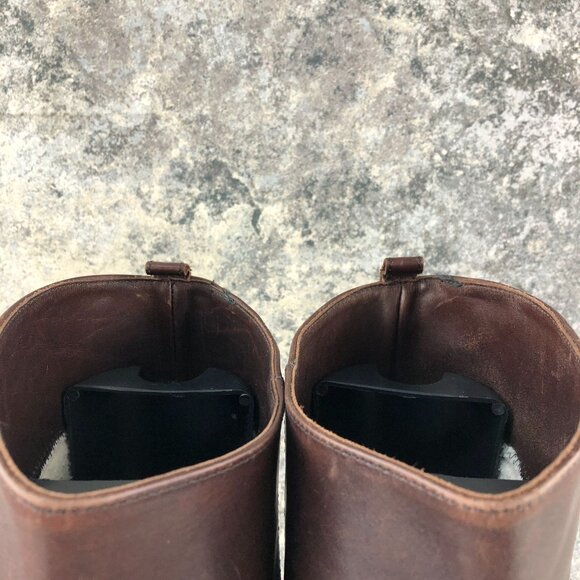 Eddie Bauer VTG Women's Size 8.5B Dark Brown Leather Knee High Tall Riding Boots - Picture 4 of 16